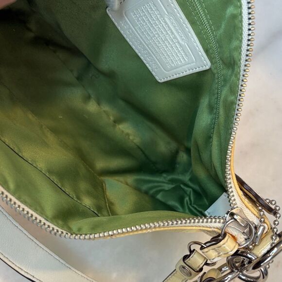 Coach Bag Purse Handbag Y2K Leather Signature Stripe Logo Patent Crossbody Bag - Picture 14 of 16